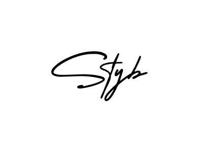 How to make Styb signature? AmerikaSignatureDemo-Regular is a professional autograph style. Create handwritten signature for Styb name. Styb signature style 3 images and pictures png