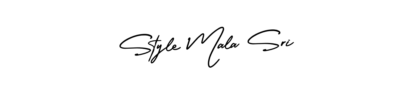 Similarly AmerikaSignatureDemo-Regular is the best handwritten signature design. Signature creator online .You can use it as an online autograph creator for name Style Mala Sri. Style Mala Sri signature style 3 images and pictures png
