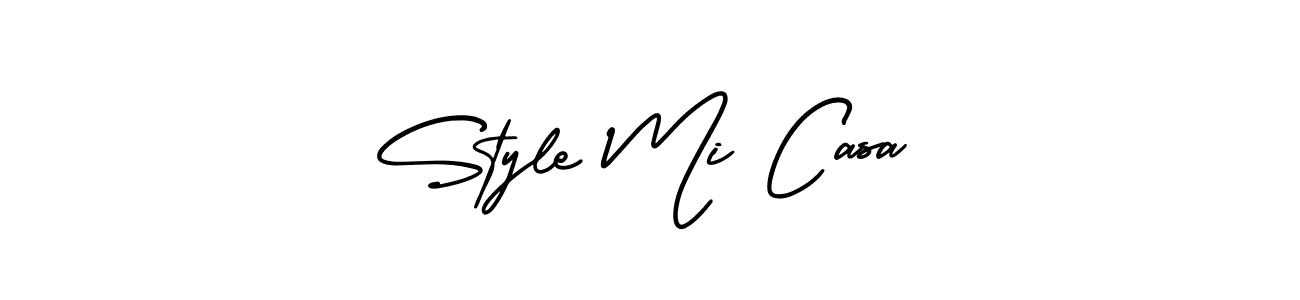 Similarly AmerikaSignatureDemo-Regular is the best handwritten signature design. Signature creator online .You can use it as an online autograph creator for name Style Mi Casa. Style Mi Casa signature style 3 images and pictures png