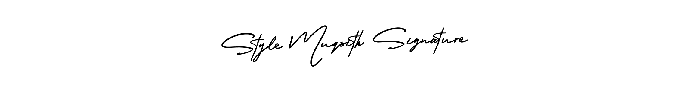 Create a beautiful signature design for name Style Muqsith Signature. With this signature (AmerikaSignatureDemo-Regular) fonts, you can make a handwritten signature for free. Style Muqsith Signature signature style 3 images and pictures png