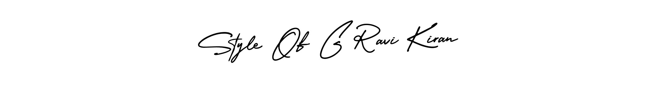 Design your own signature with our free online signature maker. With this signature software, you can create a handwritten (AmerikaSignatureDemo-Regular) signature for name Style Of G Ravi Kiran. Style Of G Ravi Kiran signature style 3 images and pictures png
