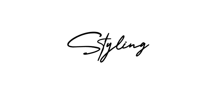Design your own signature with our free online signature maker. With this signature software, you can create a handwritten (AmerikaSignatureDemo-Regular) signature for name Styling. Styling signature style 3 images and pictures png