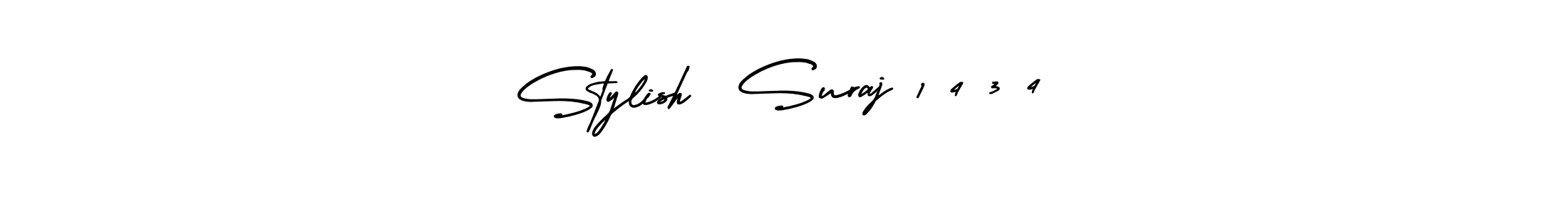 Make a beautiful signature design for name Stylish  Suraj 1 4 3 4. With this signature (AmerikaSignatureDemo-Regular) style, you can create a handwritten signature for free. Stylish  Suraj 1 4 3 4 signature style 3 images and pictures png