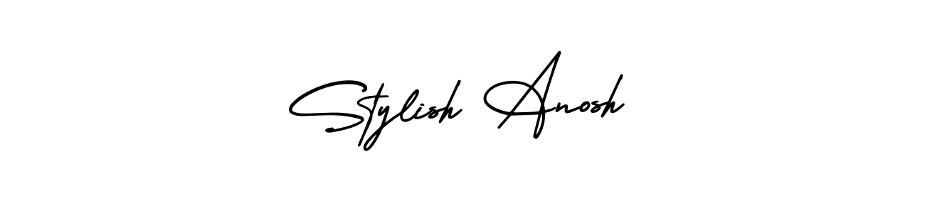 Design your own signature with our free online signature maker. With this signature software, you can create a handwritten (AmerikaSignatureDemo-Regular) signature for name Stylish Anosh. Stylish Anosh signature style 3 images and pictures png