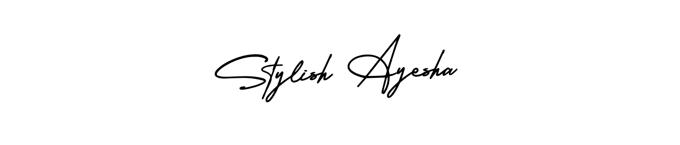 Check out images of Autograph of Stylish Ayesha name. Actor Stylish Ayesha Signature Style. AmerikaSignatureDemo-Regular is a professional sign style online. Stylish Ayesha signature style 3 images and pictures png