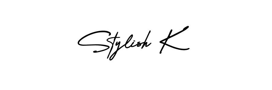 Best and Professional Signature Style for Stylish K. AmerikaSignatureDemo-Regular Best Signature Style Collection. Stylish K signature style 3 images and pictures png