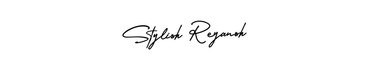 How to make Stylish Reyansh signature? AmerikaSignatureDemo-Regular is a professional autograph style. Create handwritten signature for Stylish Reyansh name. Stylish Reyansh signature style 3 images and pictures png