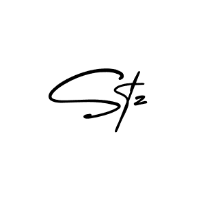 Make a beautiful signature design for name Stz. With this signature (AmerikaSignatureDemo-Regular) style, you can create a handwritten signature for free. Stz signature style 3 images and pictures png