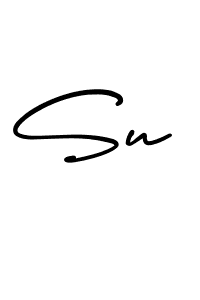 How to make Su name signature. Use AmerikaSignatureDemo-Regular style for creating short signs online. This is the latest handwritten sign. Su signature style 3 images and pictures png