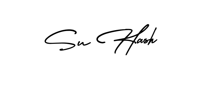 Su Hash stylish signature style. Best Handwritten Sign (AmerikaSignatureDemo-Regular) for my name. Handwritten Signature Collection Ideas for my name Su Hash. Su Hash signature style 3 images and pictures png