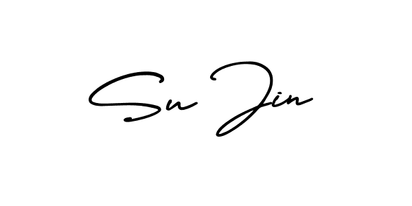 How to make Su Jin signature? AmerikaSignatureDemo-Regular is a professional autograph style. Create handwritten signature for Su Jin name. Su Jin signature style 3 images and pictures png