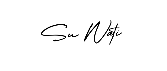 AmerikaSignatureDemo-Regular is a professional signature style that is perfect for those who want to add a touch of class to their signature. It is also a great choice for those who want to make their signature more unique. Get Su Wati name to fancy signature for free. Su Wati signature style 3 images and pictures png