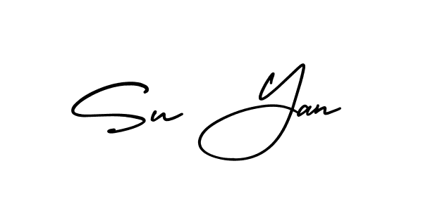 Also we have Su Yan name is the best signature style. Create professional handwritten signature collection using AmerikaSignatureDemo-Regular autograph style. Su Yan signature style 3 images and pictures png