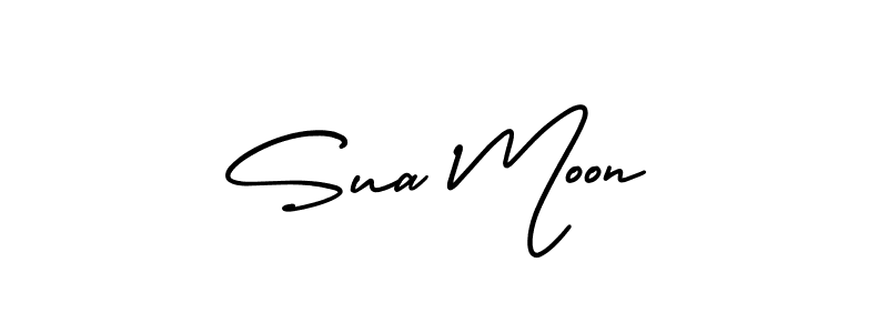 The best way (AmerikaSignatureDemo-Regular) to make a short signature is to pick only two or three words in your name. The name Sua Moon include a total of six letters. For converting this name. Sua Moon signature style 3 images and pictures png