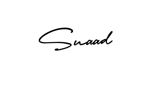 How to make Suaad signature? AmerikaSignatureDemo-Regular is a professional autograph style. Create handwritten signature for Suaad name. Suaad signature style 3 images and pictures png