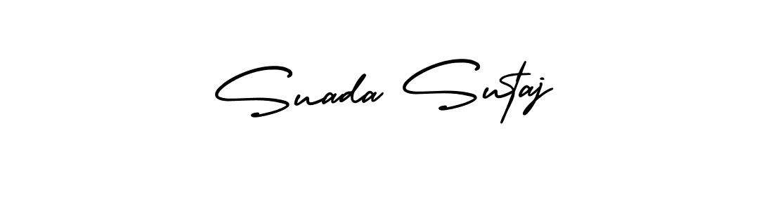 Make a beautiful signature design for name Suada Sutaj. With this signature (AmerikaSignatureDemo-Regular) style, you can create a handwritten signature for free. Suada Sutaj signature style 3 images and pictures png