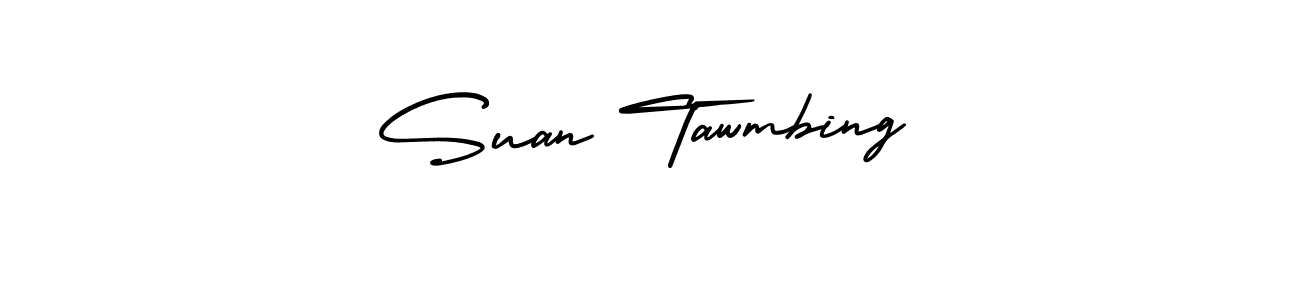 Create a beautiful signature design for name Suan Tawmbing. With this signature (AmerikaSignatureDemo-Regular) fonts, you can make a handwritten signature for free. Suan Tawmbing signature style 3 images and pictures png