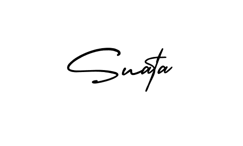This is the best signature style for the Suata name. Also you like these signature font (AmerikaSignatureDemo-Regular). Mix name signature. Suata signature style 3 images and pictures png