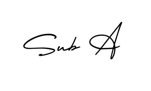 Similarly AmerikaSignatureDemo-Regular is the best handwritten signature design. Signature creator online .You can use it as an online autograph creator for name Sub A. Sub A signature style 3 images and pictures png