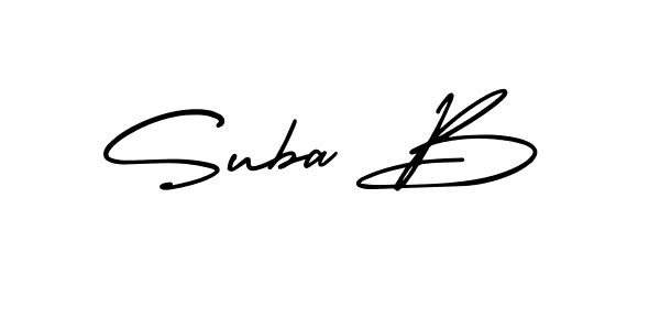 Make a short Suba B signature style. Manage your documents anywhere anytime using AmerikaSignatureDemo-Regular. Create and add eSignatures, submit forms, share and send files easily. Suba B signature style 3 images and pictures png