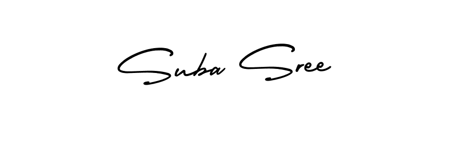 Check out images of Autograph of Suba Sree name. Actor Suba Sree Signature Style. AmerikaSignatureDemo-Regular is a professional sign style online. Suba Sree signature style 3 images and pictures png