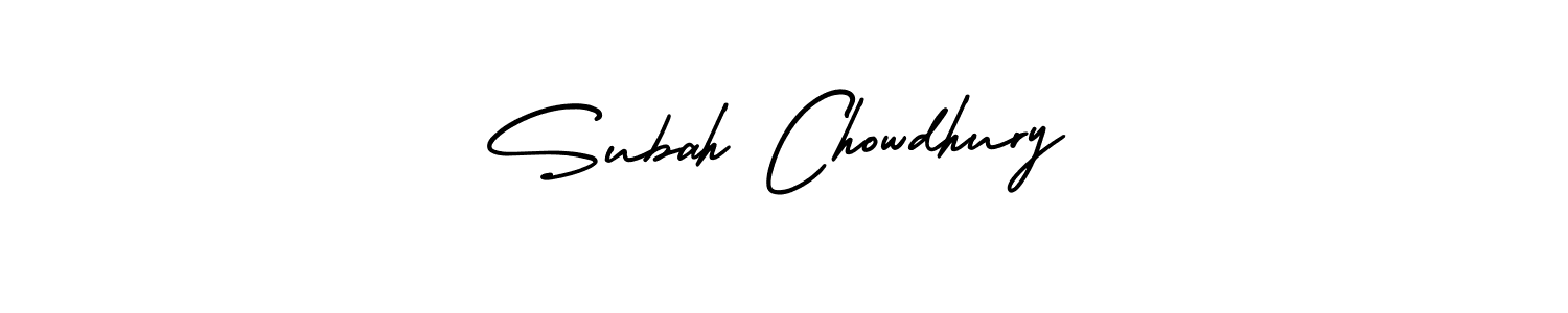 See photos of Subah Chowdhury official signature by Spectra . Check more albums & portfolios. Read reviews & check more about AmerikaSignatureDemo-Regular font. Subah Chowdhury signature style 3 images and pictures png