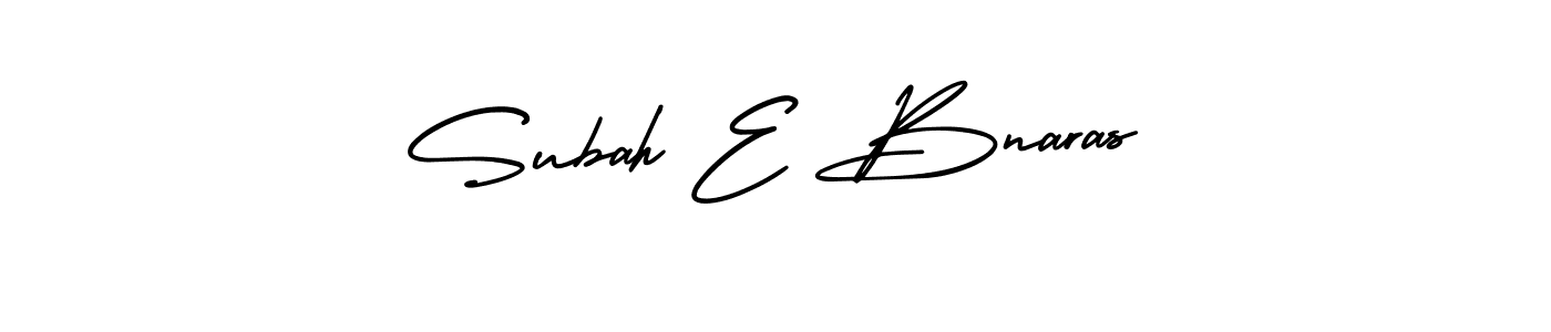 Make a beautiful signature design for name Subah E Bnaras. Use this online signature maker to create a handwritten signature for free. Subah E Bnaras signature style 3 images and pictures png