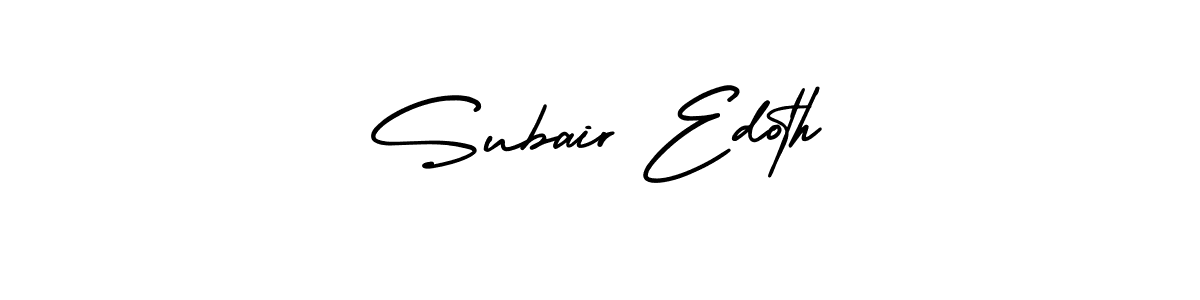 AmerikaSignatureDemo-Regular is a professional signature style that is perfect for those who want to add a touch of class to their signature. It is also a great choice for those who want to make their signature more unique. Get Subair Edoth name to fancy signature for free. Subair Edoth signature style 3 images and pictures png