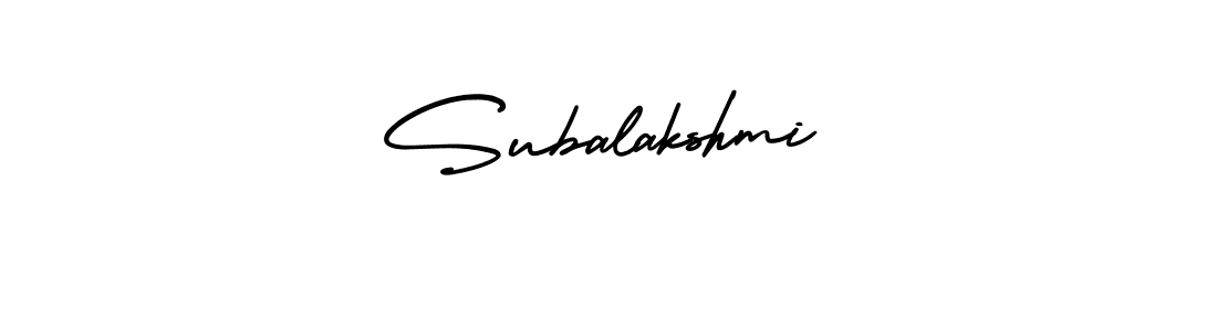 Also we have Subalakshmi name is the best signature style. Create professional handwritten signature collection using AmerikaSignatureDemo-Regular autograph style. Subalakshmi signature style 3 images and pictures png