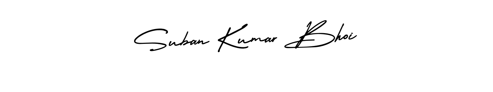 It looks lik you need a new signature style for name Suban Kumar Bhoi. Design unique handwritten (AmerikaSignatureDemo-Regular) signature with our free signature maker in just a few clicks. Suban Kumar Bhoi signature style 3 images and pictures png