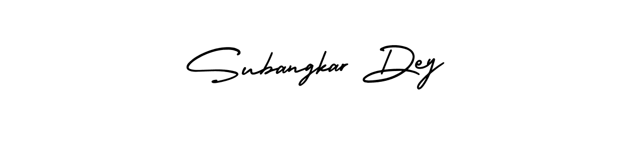 You should practise on your own different ways (AmerikaSignatureDemo-Regular) to write your name (Subangkar Dey) in signature. don't let someone else do it for you. Subangkar Dey signature style 3 images and pictures png