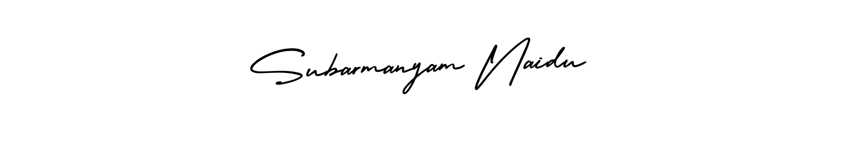 How to Draw Subarmanyam Naidu signature style? AmerikaSignatureDemo-Regular is a latest design signature styles for name Subarmanyam Naidu. Subarmanyam Naidu signature style 3 images and pictures png