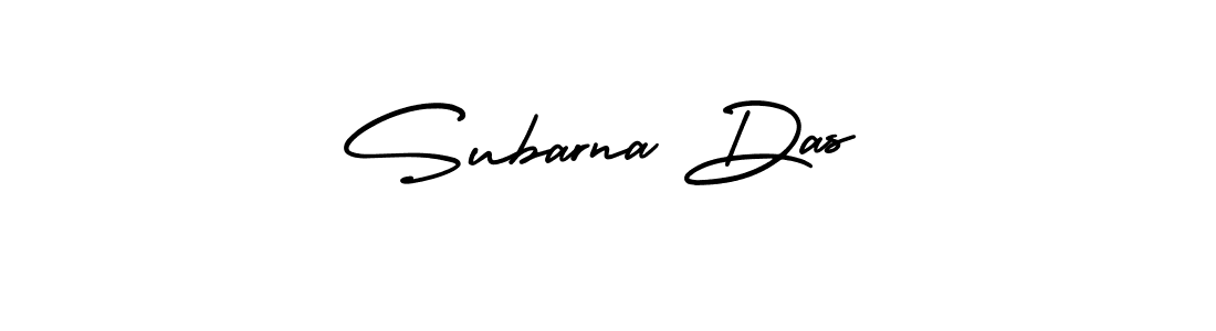 How to make Subarna Das name signature. Use AmerikaSignatureDemo-Regular style for creating short signs online. This is the latest handwritten sign. Subarna Das signature style 3 images and pictures png