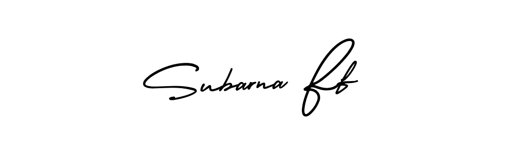 Use a signature maker to create a handwritten signature online. With this signature software, you can design (AmerikaSignatureDemo-Regular) your own signature for name Subarna Ff. Subarna Ff signature style 3 images and pictures png