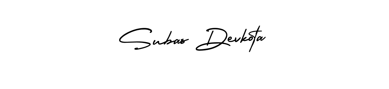 Subas Devkota stylish signature style. Best Handwritten Sign (AmerikaSignatureDemo-Regular) for my name. Handwritten Signature Collection Ideas for my name Subas Devkota. Subas Devkota signature style 3 images and pictures png