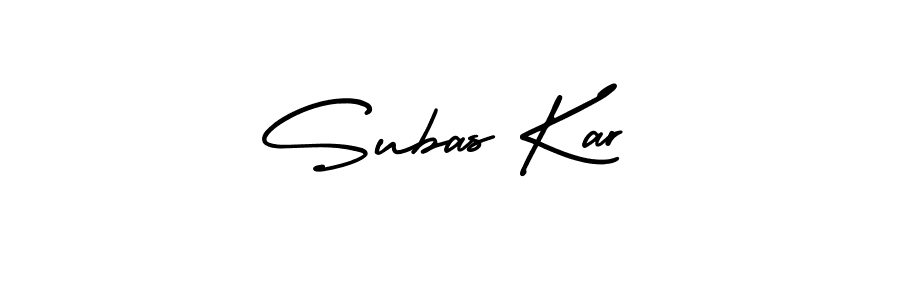 How to make Subas Kar signature? AmerikaSignatureDemo-Regular is a professional autograph style. Create handwritten signature for Subas Kar name. Subas Kar signature style 3 images and pictures png