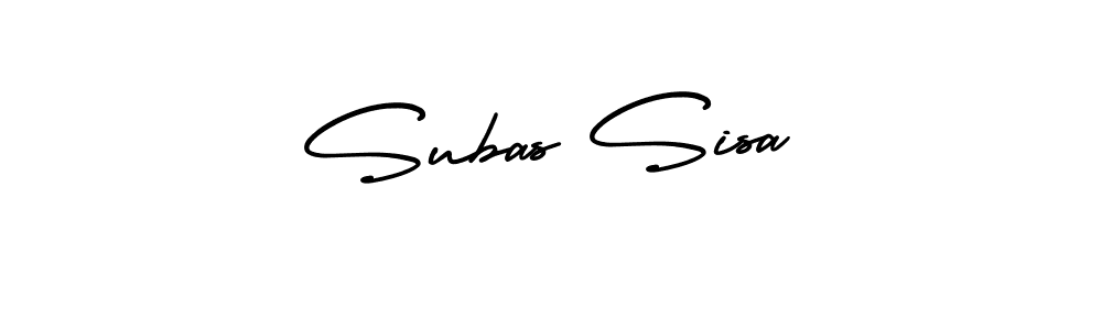 if you are searching for the best signature style for your name Subas Sisa. so please give up your signature search. here we have designed multiple signature styles  using AmerikaSignatureDemo-Regular. Subas Sisa signature style 3 images and pictures png