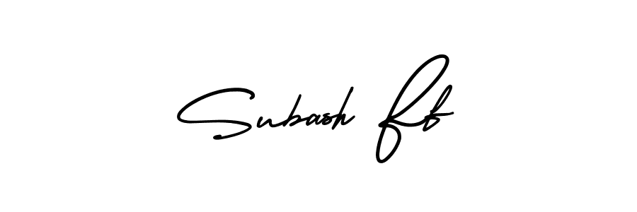 Check out images of Autograph of Subash Ff name. Actor Subash Ff Signature Style. AmerikaSignatureDemo-Regular is a professional sign style online. Subash Ff signature style 3 images and pictures png