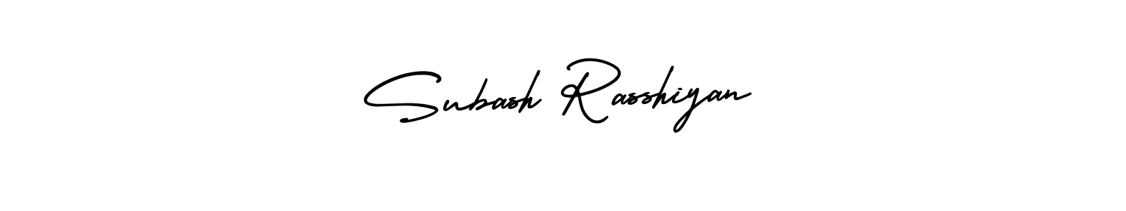 Make a beautiful signature design for name Subash Rasshiyan. With this signature (AmerikaSignatureDemo-Regular) style, you can create a handwritten signature for free. Subash Rasshiyan signature style 3 images and pictures png