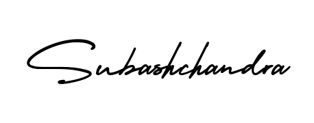 The AmerikaSignatureDemo-Regular font transforms the name Subashchandra into an executive sign with sharp precision and distinguished character. Subashchandra signature style 3 images and pictures png
