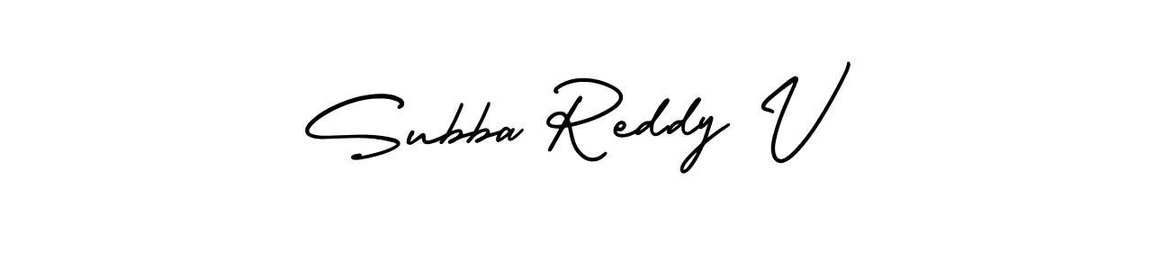 Also we have Subba Reddy V name is the best signature style. Create professional handwritten signature collection using AmerikaSignatureDemo-Regular autograph style. Subba Reddy V signature style 3 images and pictures png