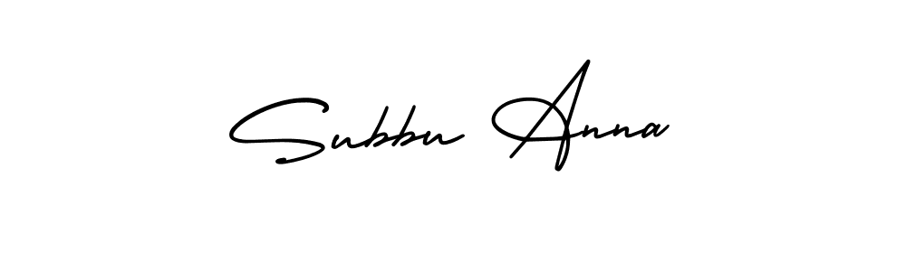 This is the best signature style for the Subbu Anna name. Also you like these signature font (AmerikaSignatureDemo-Regular). Mix name signature. Subbu Anna signature style 3 images and pictures png