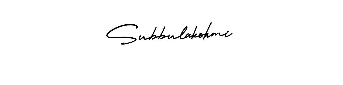 You should practise on your own different ways (AmerikaSignatureDemo-Regular) to write your name (Subbulakshmi) in signature. don't let someone else do it for you. Subbulakshmi signature style 3 images and pictures png