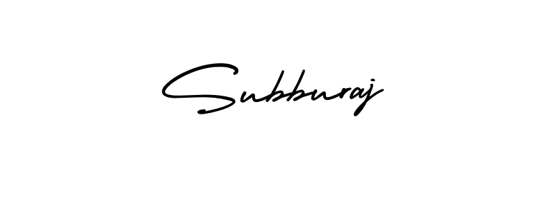 How to make Subburaj name signature. Use AmerikaSignatureDemo-Regular style for creating short signs online. This is the latest handwritten sign. Subburaj signature style 3 images and pictures png