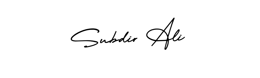 Create a beautiful signature design for name Subdir Ali. With this signature (AmerikaSignatureDemo-Regular) fonts, you can make a handwritten signature for free. Subdir Ali signature style 3 images and pictures png