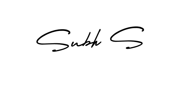 Create a beautiful signature design for name Subh S. With this signature (AmerikaSignatureDemo-Regular) fonts, you can make a handwritten signature for free. Subh S signature style 3 images and pictures png