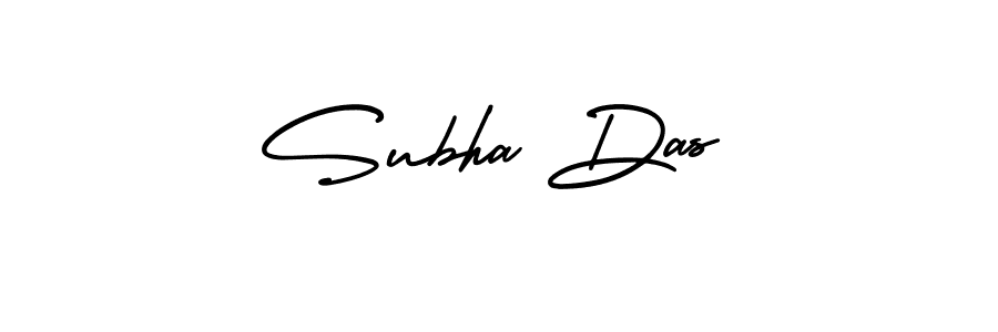 The best way (AmerikaSignatureDemo-Regular) to make a short signature is to pick only two or three words in your name. The name Subha Das include a total of six letters. For converting this name. Subha Das signature style 3 images and pictures png