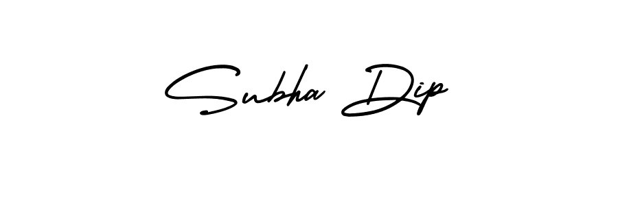 Also we have Subha Dip name is the best signature style. Create professional handwritten signature collection using AmerikaSignatureDemo-Regular autograph style. Subha Dip signature style 3 images and pictures png