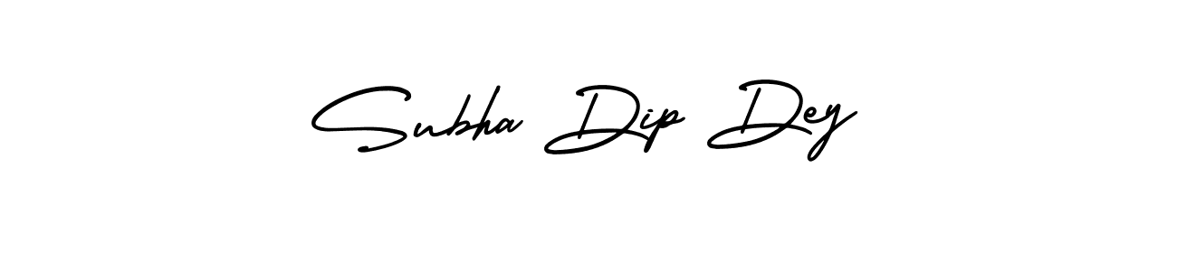 Subha Dip Dey stylish signature style. Best Handwritten Sign (AmerikaSignatureDemo-Regular) for my name. Handwritten Signature Collection Ideas for my name Subha Dip Dey. Subha Dip Dey signature style 3 images and pictures png