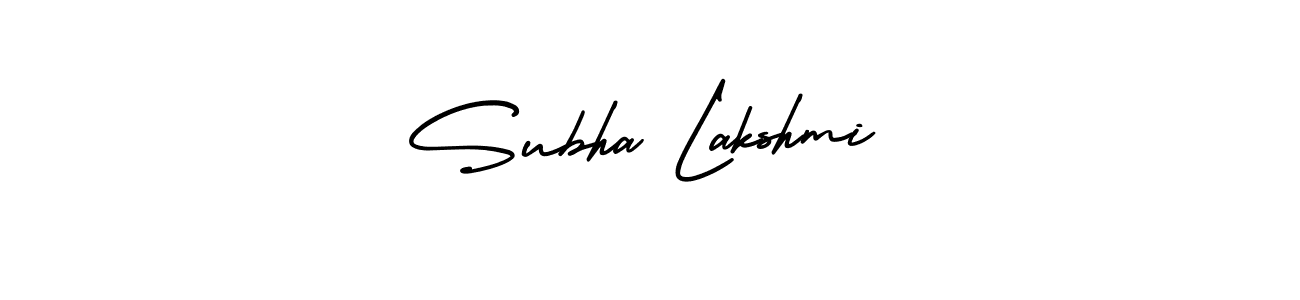 if you are searching for the best signature style for your name Subha Lakshmi. so please give up your signature search. here we have designed multiple signature styles  using AmerikaSignatureDemo-Regular. Subha Lakshmi signature style 3 images and pictures png